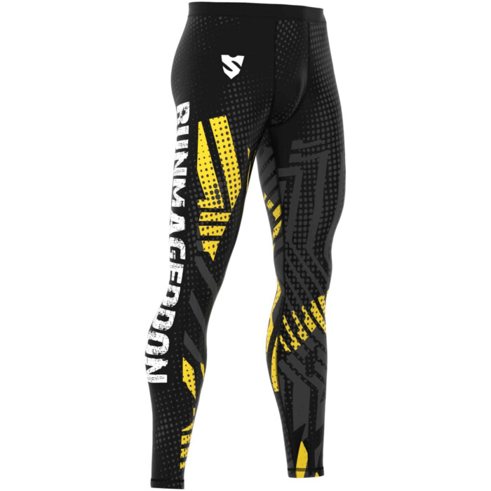 RUNMAGEDDON sklep Długie Legginsy Treningowe Męskie Z Nadrukiem Runmageddon  RUNMAGEDDON sklep