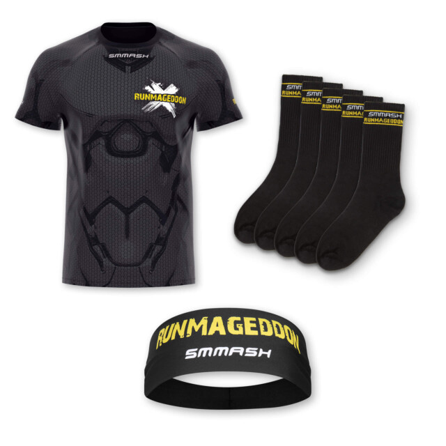 Zestaw Koszulka Męska + Skarpetki Długie + Opaska na czoło